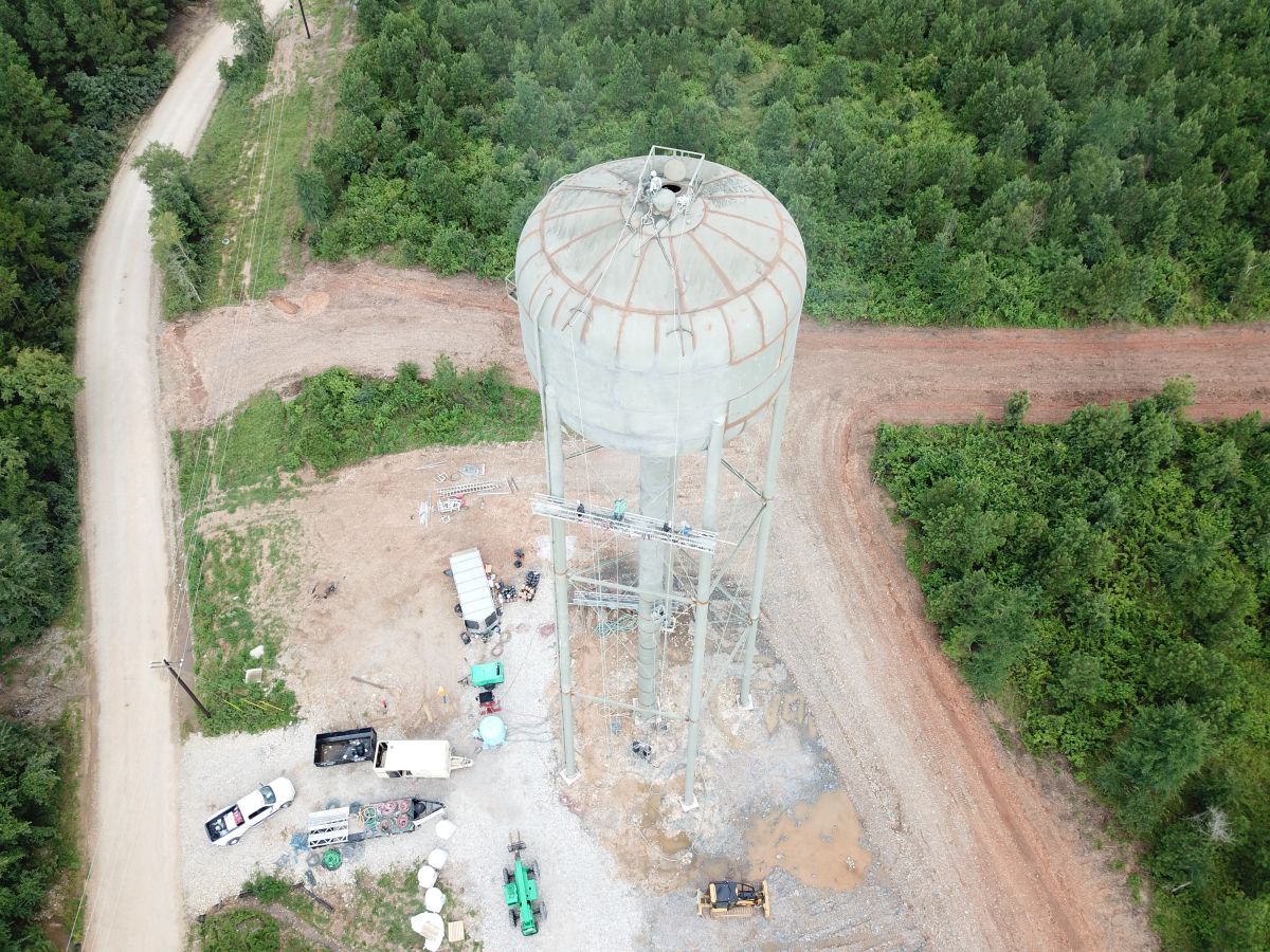 Tank from the air