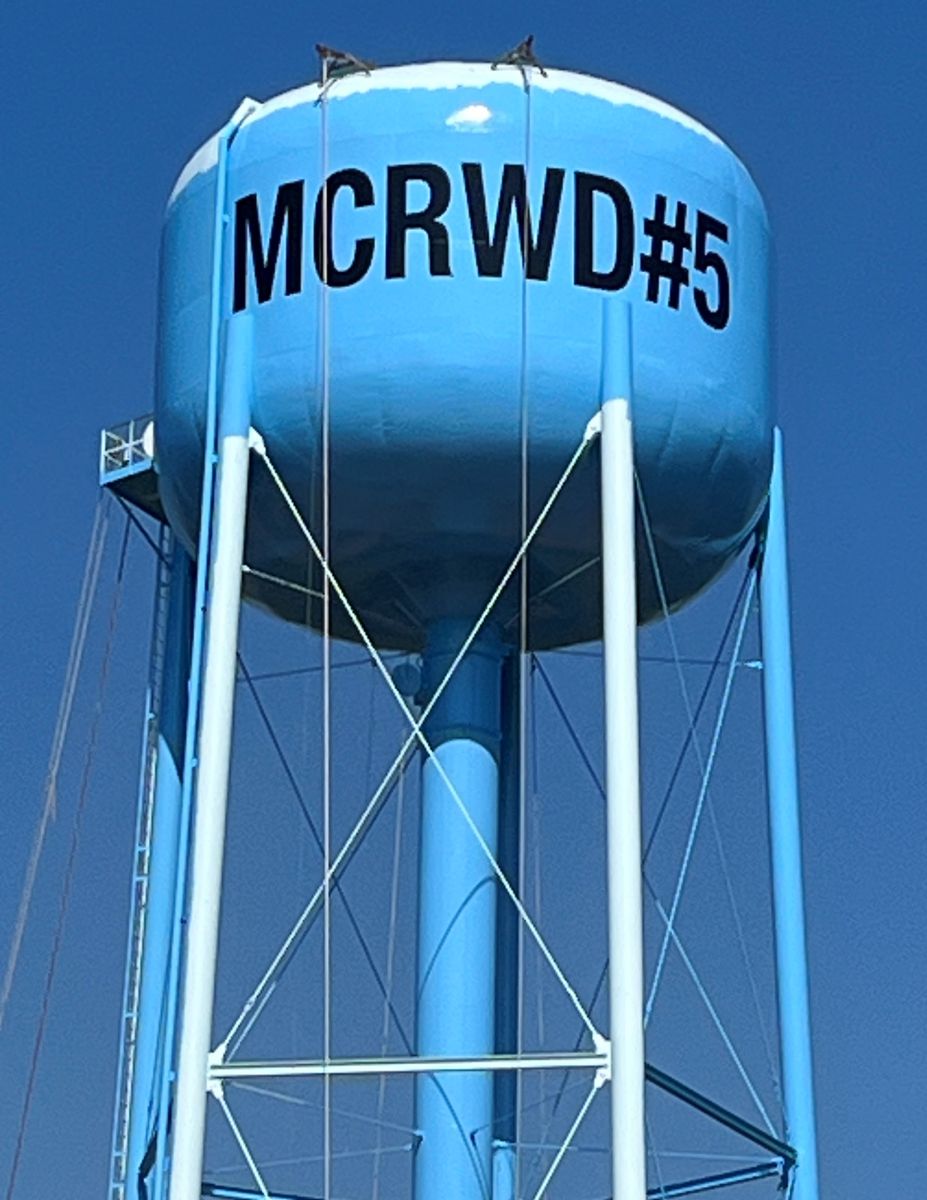 Elevated Tank with Lettering